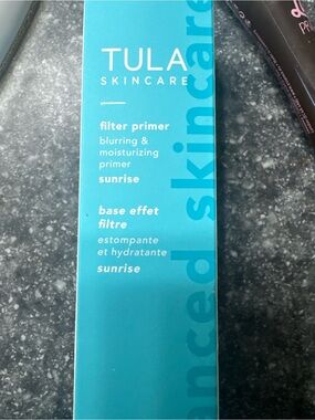 Tula Filter Primer - Bright Blue Packaging